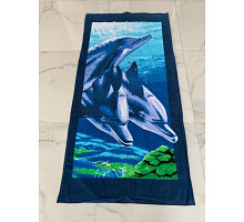 Пляжное полотенце 75х150 (Dolphins)