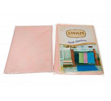 Коврик для ног хлопковый Swan 50*70 поштучно (tow-feets-swan-solmon)