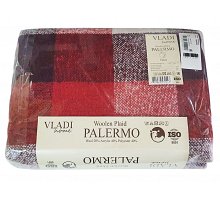 Плед Vladi Palermo 14 (08/PICTOR біл-черв-бордо)